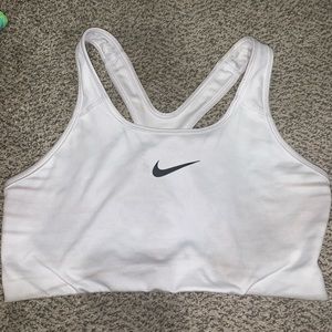 White Nike Sports Bra